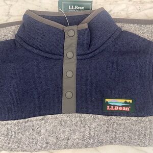 L.L.Bean NWT half zip
